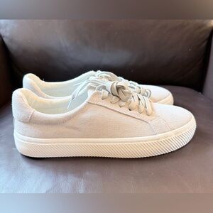 Quince Italian Suede Everyday Sneaker Women’s Size 7.5 Almond